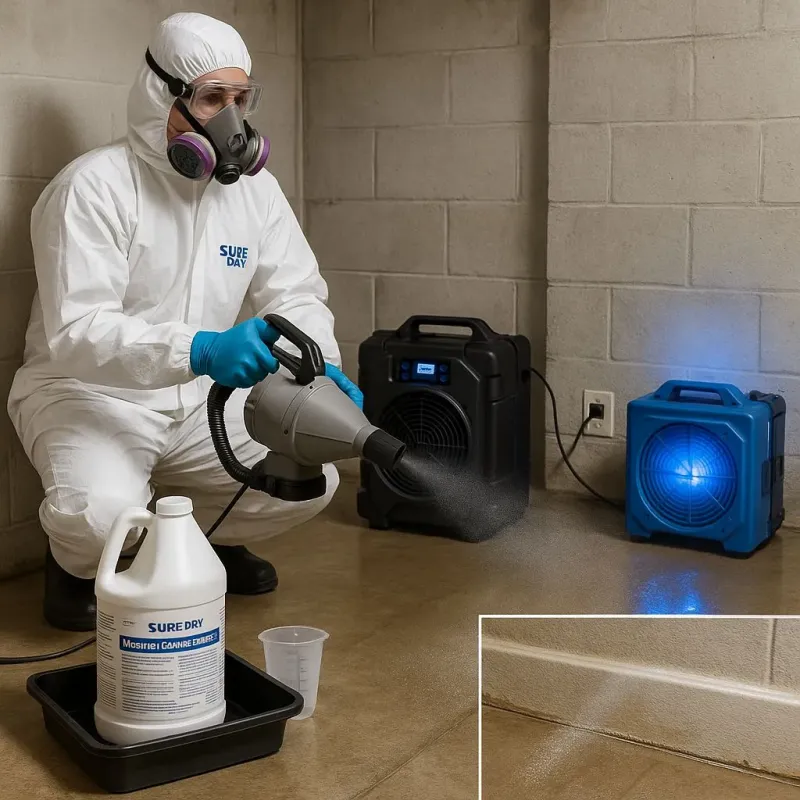 Sanitization and Odor Removal process in Blackstone, MA